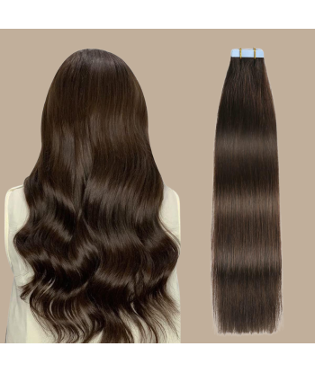 Premium Russian Hair Straight Adhesive Extensions / Tapes 4 Amélioration de cerveau avec