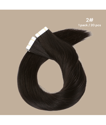 Adhesive Extensions / straight tapes Remy Hair Premium soldes