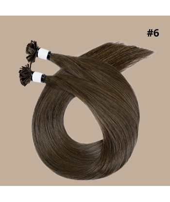 100 Straight Keratin Extensions Premium Flat Tip 6 prix pour 