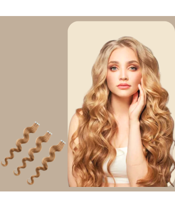 Gewellte Klebe-Extensions Dunkelblond Toutes les collections ici