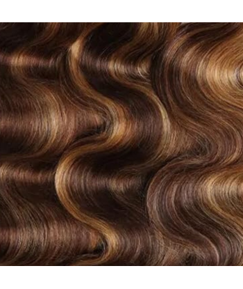 Haarglätter Jungfrau Human Hair Body Wave 7A Kastanienbraun Getrocknet Blond P4/27 100 Gr rembourrage situé sous