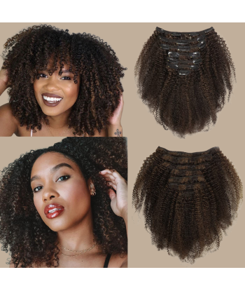 Afro Curly Chocolate 120g Clip-In Extensions Kit Les magasins à Paris et en Île-de-France