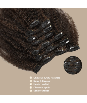 Afro Curly Chocolate 120g Clip-In Extensions Kit Les magasins à Paris et en Île-de-France