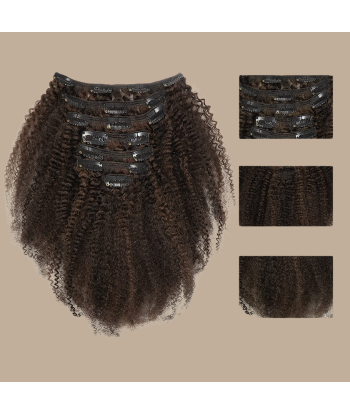 Afro Curly Chocolate 120g Clip-In Extensions Kit Les magasins à Paris et en Île-de-France