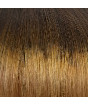 Rak Ombre Brun Choklad Blond Mono Clip-In Förlängning Maxi Volym Band de votre