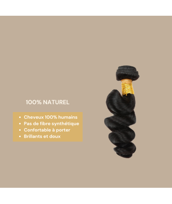 Capelli umani vergini a onda libera 7A castano scuro 1B 100 Gr 50% de réduction en Octobre 2024