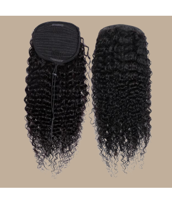 Hästsvans mörkbrun med sladd Remy Hair Deep Wave l'évolution des habitudes 