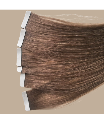 Light Brown Straight Adhesive Extensions / Tapes Voir les baskets