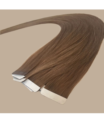 Light Brown Straight Adhesive Extensions / Tapes Voir les baskets