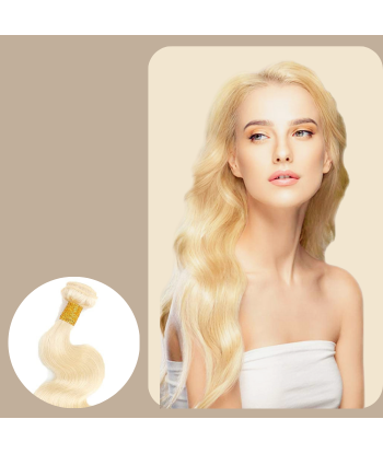 Veving av jomfruhår fra mennesker Body Wave7a blond platinum 613 100 gr de l' environnement